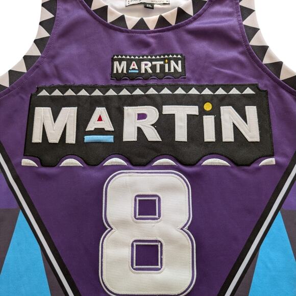 Headgear Classics Martin #8 IM The Man Sports Basketball Jersey Men's Size 2XL - Picture 5 of 12